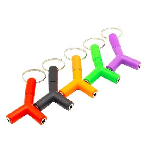 Fengpeng Y نوع 3.5 ملم سماعة رأس ذكر إلى أنثى مزدوجة كابلات صوت مقسم قابس مهايئ سماعات ستيريو (برتقالي) in Kuwait