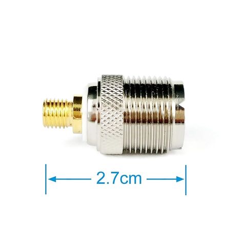 Fengpeng UHF SO239 أنثى إلى شقة M6 موصل هوائي السيارة RF محول محوري ل GP328 GP88 جهاز لاسلكي محمول in Kuwait