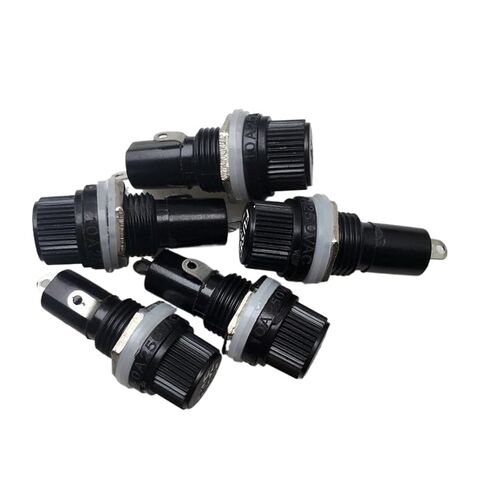 Fengpeng 10 قطعة/المجموعة 5*20 مللي متر أصحاب الصمامات الزجاجية 5x20 التأمين أنبوب المقبس حامل للوحة جبل البلاستيك والمعادن in Kuwait