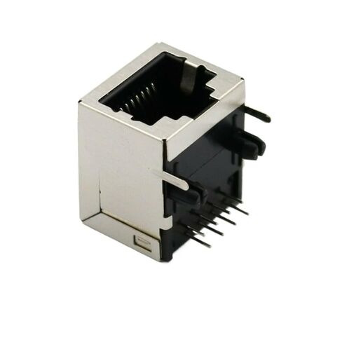 fengpeng 10Pcs RJ45 Right Angle Ethernet 8P8C Single Network Port Female Socket PCB Solder Connectors in Saudi Arabia