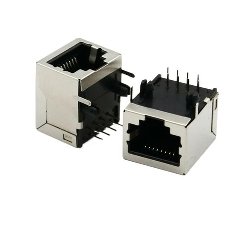 fengpeng 10Pcs RJ45 Right Angle Ethernet 8P8C Single Network Port Female Socket PCB Solder Connectors in Saudi Arabia