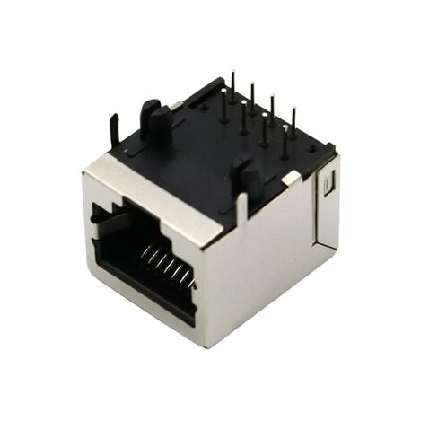 fengpeng 10Pcs RJ45 Right Angle Ethernet 8P8C Single Network Port Female Socket PCB Solder Connectors in Saudi Arabia