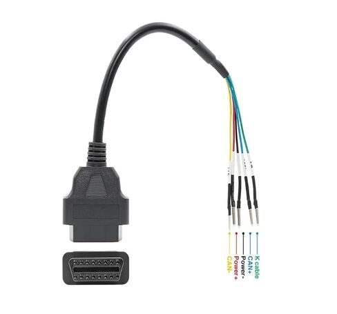 Fengpeng obdii 16 دبوس obd obd2 أنثى k خط يمكن البلوز تستر موصل سيارة التشخيص تمديد وصلة كابل ضفيرة in Kuwait