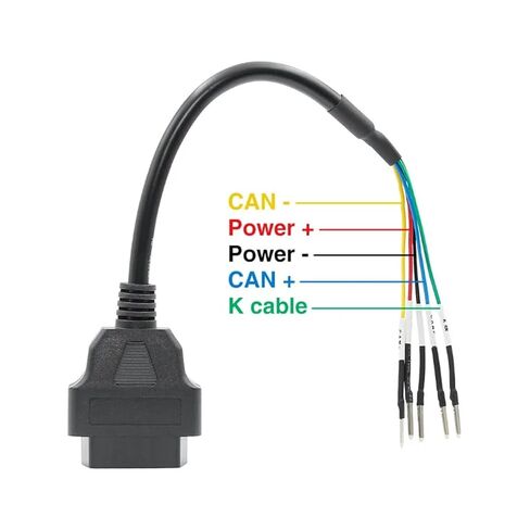 Fengpeng obdii 16 دبوس obd obd2 أنثى k خط يمكن البلوز تستر موصل سيارة التشخيص تمديد وصلة كابل ضفيرة in Kuwait