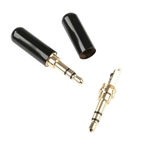 Fengpeng 3 قطعة 3.5 مللي متر مطلية بالذهب النحاس الذكور ستيريو مقبس صغير التوصيل لحام سماعة الصوت لحام موصل in Kuwait