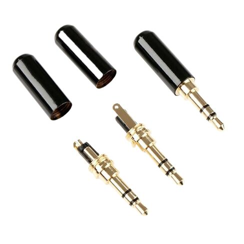 Fengpeng 3 قطعة 3.5 مللي متر مطلية بالذهب النحاس الذكور ستيريو مقبس صغير التوصيل لحام سماعة الصوت لحام موصل in Kuwait