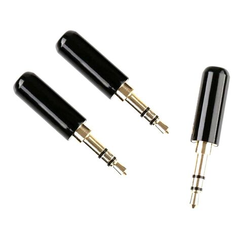 Fengpeng 3 قطعة 3.5 مللي متر مطلية بالذهب النحاس الذكور ستيريو مقبس صغير التوصيل لحام سماعة الصوت لحام موصل in Kuwait