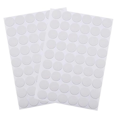 108 Pcs Screw Hole Cover Stickers, Self-Adhesive Screw Covers Caps PVC Dustproof Round Stickers, 21mm 2 Sheets, for Wooden Furniture, Cabinets, Tables, Decoration Supplies (Brown) in Saudi Arabia