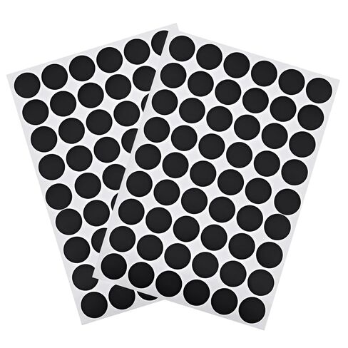 108 Pcs Screw Hole Cover Stickers, Self-Adhesive Screw Covers Caps PVC Dustproof Round Stickers, 21mm 2 Sheets, for Wooden Furniture, Cabinets, Tables, Decoration Supplies (Brown) in Saudi Arabia