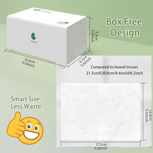 مناديل وجه صغيرة 9000 ورقة من 18 عبوة [ليست في صندوق] 5 طبقات 1800 مناديل ورقية للسفر سميكة للغاية وفائقة النعومة، توفر كميات كبيرة غير معطرة مناديل منزلية ناعمة للمنزل والمكتب والمدرسة in Kuwait