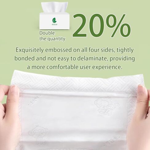 مناديل وجه صغيرة 9000 ورقة من 18 عبوة [ليست في صندوق] 5 طبقات 1800 مناديل ورقية للسفر سميكة للغاية وفائقة النعومة، توفر كميات كبيرة غير معطرة مناديل منزلية ناعمة للمنزل والمكتب والمدرسة in Kuwait