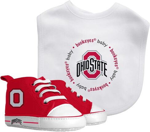 Baby Fanatic 2 Piece Bid and Shoes - NCAA Ohio State Buckeyes - Unisex Infant Apparel in Saudi Arabia