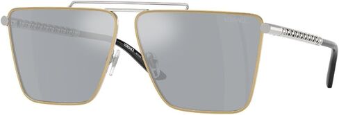 Versace Man Sunglasses Gold Frame, Dark Grey Lenses, 64MM in Saudi Arabia