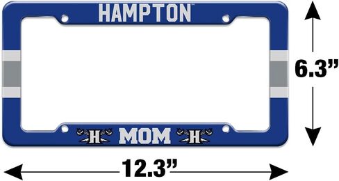 GRAPHICS & MORE Hampton University Mom License Plate Tag Frame in Saudi Arabia