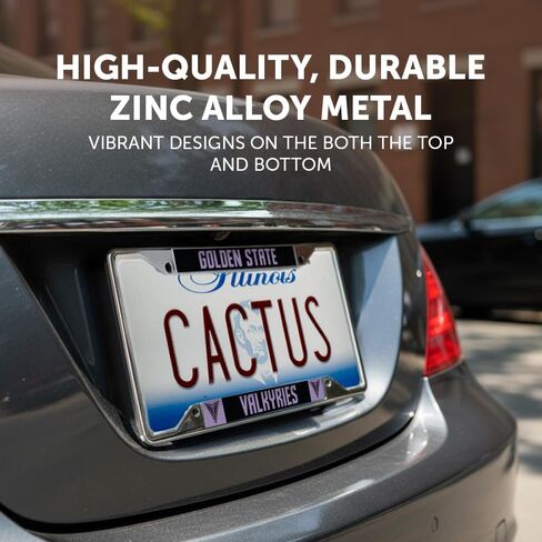 Desert Cactus Golden State Valkyries Car Accessories WNBA Basketball Team Metal License Plate Frame and Tag Holder for Front or Rear of Car (Team Name Frame) in Saudi Arabia
