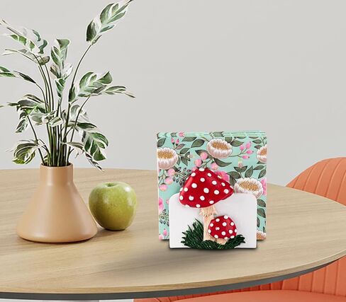 حامل مناديل الفطر للطاولة أصحاب المناديل الحمراء للمطبخ لطيف كوكتاي مزرعة مناديل المائدة حامل مناديل الطاولة حامل المناديل المسطحة in Kuwait