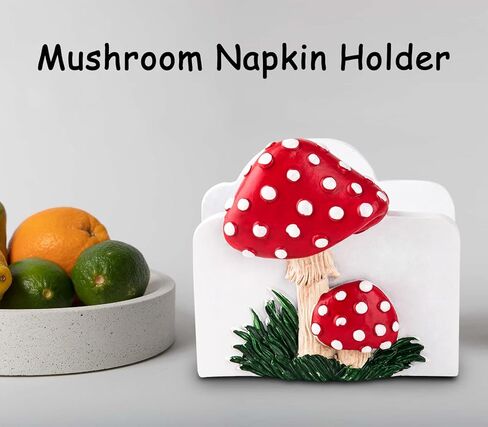 حامل مناديل الفطر للطاولة أصحاب المناديل الحمراء للمطبخ لطيف كوكتاي مزرعة مناديل المائدة حامل مناديل الطاولة حامل المناديل المسطحة in Kuwait