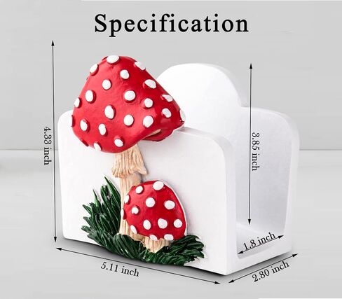 حامل مناديل الفطر للطاولة أصحاب المناديل الحمراء للمطبخ لطيف كوكتاي مزرعة مناديل المائدة حامل مناديل الطاولة حامل المناديل المسطحة in Kuwait