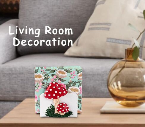 حامل مناديل الفطر للطاولة أصحاب المناديل الحمراء للمطبخ لطيف كوكتاي مزرعة مناديل المائدة حامل مناديل الطاولة حامل المناديل المسطحة in Kuwait