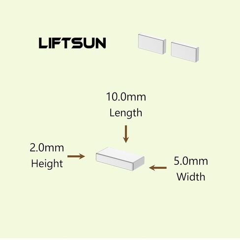 Small Strong Neodymium Block Magnets - N42, 10mm L x 5mm W x 2mm H - 150Pack, Bar Rare Earth Magnets for Fridge, DIY, Building, Scientific, Craft, and Office, Mini Bar Magnet in Kuwait