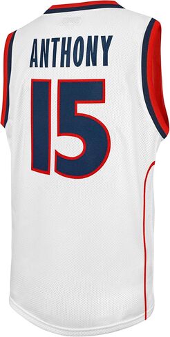 Original Retro Brand NCAA Syracuse Orange Carmelo Anthony #15 White Tackle Twill Jersey, XX-Large in Kuwait