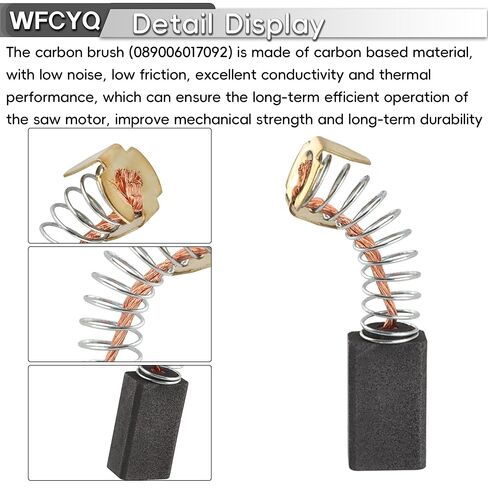 089006017092 Carbon Brushes for Power Tools - Compatible with R4040, R4041S, TS1344, TS1345 Models - Electric Motor Brushes for Tile/Miter Saws (4 Pack) in Kuwait