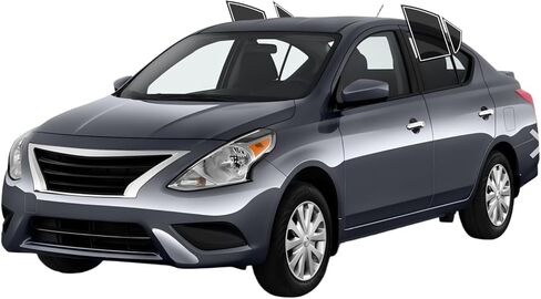 Precut Windows Tint Film All Sides Cars Sun Blocking Protection Privacy Anti Shatter Glass 2 Ply Film Any Tint Shade kit for Nissan Versa Sedan 2012-2019 in Saudi Arabia