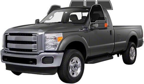 Precut Windows Tint Film All Sides Cars Sun Blocking Protection Privacy Anti Shatter Glass 2 Ply Film 05% Tint Shade kit for Ford F250 Regular Cab 2008-2013 in Saudi Arabia