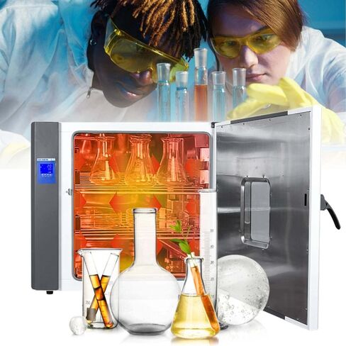Forced Air Convection Lab Oven,600W Digital Display Constant Temperature Gravity Convection Drying Oven,Dual Layer Tempered Glass Window/RT+5~300℃,Inner chamber Material Optional,Galvanized in Saudi Arabia