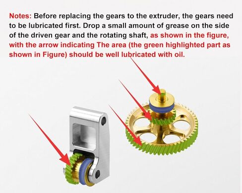 Panda Claw Gold RNC Nanocoated Hardened Steel Extruder Gear for Bambu Lab X1C/P1P/P1S 3D Printers,Golden RNC Nano-Coated Extruder Gear in Kuwait