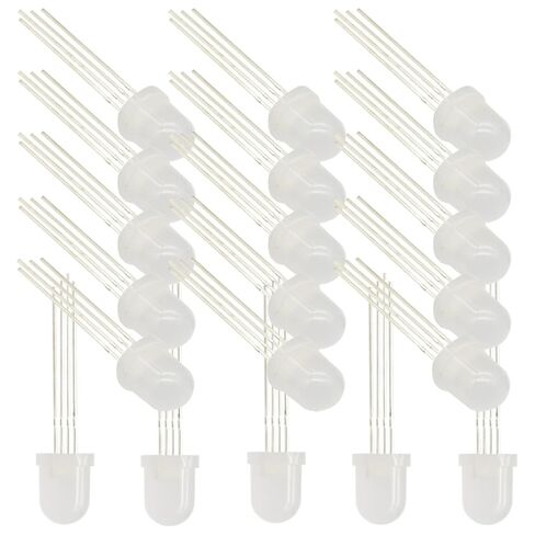 20 قطعة PL9823 F8 8 مللي متر LED مستديرة RGB LED PL9823 شرائح داخل مصباح LED ملون كامل قابل للبرمجة RGB in Saudi Arabia