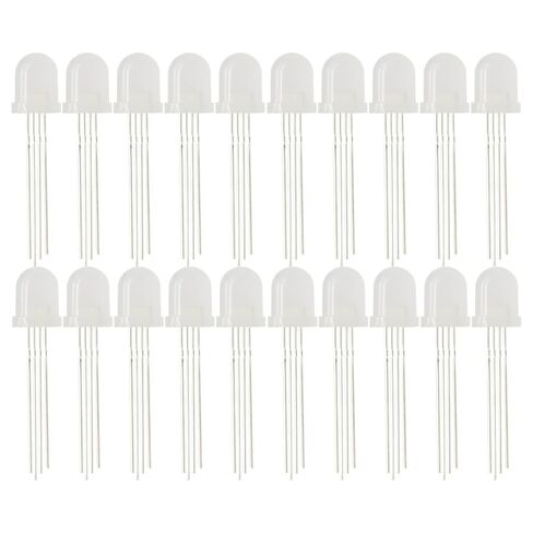 20 قطعة PL9823 F8 8 مللي متر LED مستديرة RGB LED PL9823 شرائح داخل مصباح LED ملون كامل قابل للبرمجة RGB in Saudi Arabia
