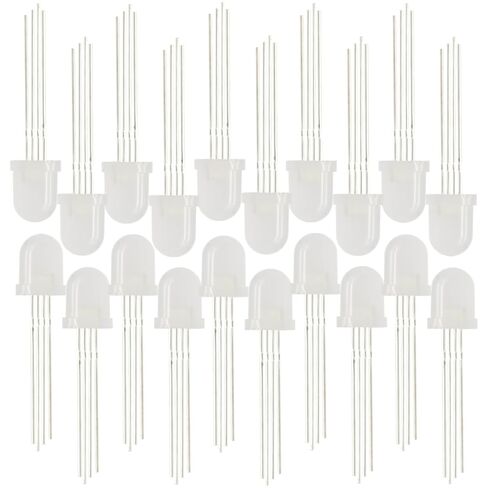 20 قطعة PL9823 F8 8 مللي متر LED مستديرة RGB LED PL9823 شرائح داخل مصباح LED ملون كامل قابل للبرمجة RGB in Saudi Arabia