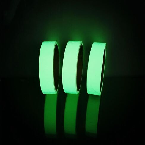 Glow in the Dark Tape 118.11 Inch, Self-Adhesive Luminous Safety Tape for Night Visibility, Home, Stage, and Decoration, Dark Light Warning and Safety Marker Tape(0.39" W) in Saudi Arabia