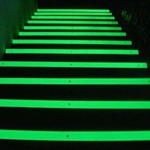 Glow in the Dark Tape 118.11 Inch, Self-Adhesive Luminous Safety Tape for Night Visibility, Home, Stage, and Decoration, Dark Light Warning and Safety Marker Tape(0.39" W) in Saudi Arabia