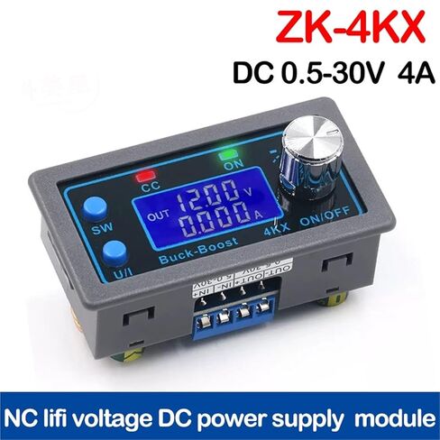 ZK-4KX تيار مستمر تيار مستمر باك دفعة محول CC CV 0.5-30 فولت 4A 5 فولت 6 فولت 12 فولت 24 فولت وحدة الطاقة قابل للتعديل ينظم مختبر إمدادات الطاقة in Kuwait