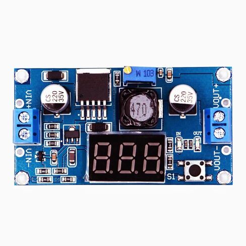 LM2596 DC-DC محول خفض الجهد المنظم 4 فولت ~ 40 إلى 1.3 فولت-37 فولت LED عرض الفولتميتر باك محول قابل للتعديل امدادات الطاقة in Kuwait