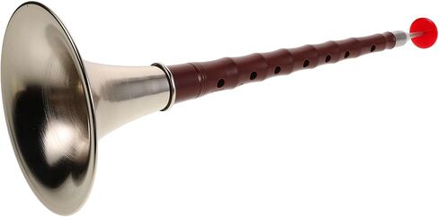 DECHOUS Suona Wind Instrument Beginner Kit with Resin Body, Silver Abs Material, Lightweight Chinese Ethnic Horn for Study and Cultural Events in Saudi Arabia