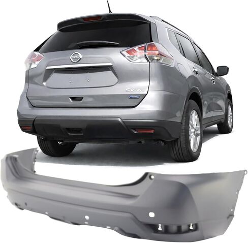 FitParts Compatible with Nissan Rogue 2019-2020 Rear Bumper Cover. New Primed W/Park Hls. NI1100334 850226FL1H in Saudi Arabia