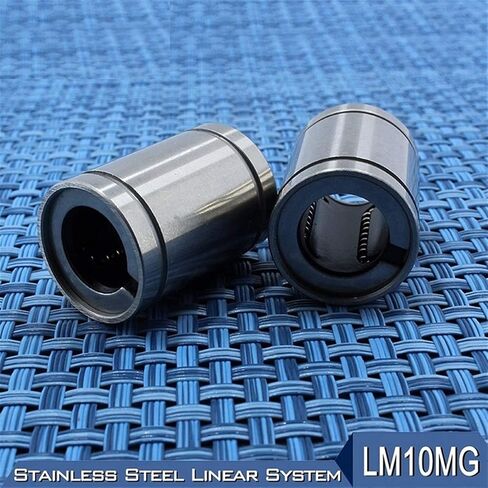 LM10MG 10MM LMS10 MG Linear Ball Bearings Stainless Steel Resin Retainer Bushing LMS10UU Shaft Bearing 10x19x29mm Precision in Saudi Arabia