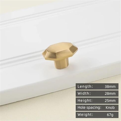 Solid Brass Cabinet Pull Handle Drawer Gold Door 1Pcs(11-L-30mm) in Saudi Arabia