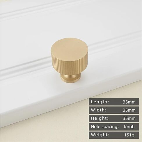 درج خزانة مطبخ بمقبض ذهبي من النحاس الصلب ومقبض طويل قطعة واحدة (10-L-35mm) in Saudi Arabia