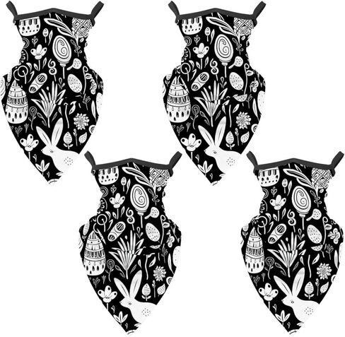 4 قطع من وشاح غطاء الوجه برقبة عيد الفصح، مسامي للشمس والرياح للتزلج وصيد الأسماك والمشي لمسافات طويلة وركوب الدراجات in Kuwait