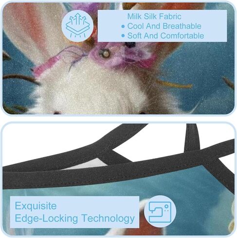 4 Pack Easter Neck Gaiter Face Scarf Cover Sun Protection Balaclava Cloth Bandanas with Ear Loops in Saudi Arabia
