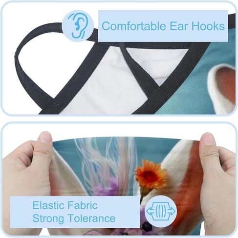 4 Pack Easter Neck Gaiter Face Scarf Cover Sun Protection Balaclava Cloth Bandanas with Ear Loops in Saudi Arabia