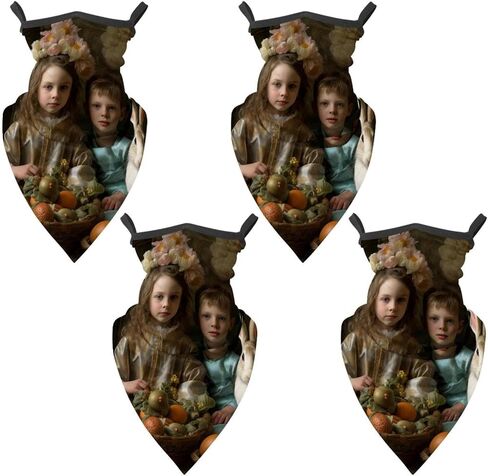 4 Pack Easter Neck Gaiter Face Scarf Cover Sun Protection Balaclava Cloth Bandanas with Ear Loops in Saudi Arabia