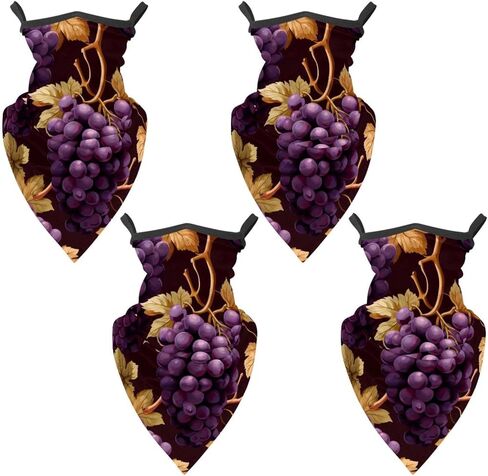 4 قطع صيفية للحماية من الأشعة فوق البنفسجية، قناع تبريد للرقبة، قناع للوجه، وشاح واقي من الشمس، باندانا قابلة للتنفس، فاكهة in Kuwait