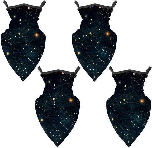 4 Pieces Planet Star Balaclava Ski Mask, Motorcycle UV Protector Scarf, Summer Cooling Neck Gaiter for Men/Women in Kuwait