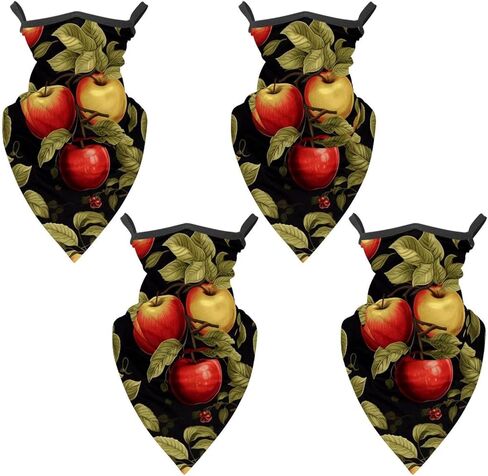 عبوة من 4 قطع من وشاح غطاء الوجه برقبة الفاكهة، مقاوم للشمس والرياح جيد التهوية للتزلج وصيد الأسماك والمشي لمسافات طويلة وركوب الدراجات in Kuwait