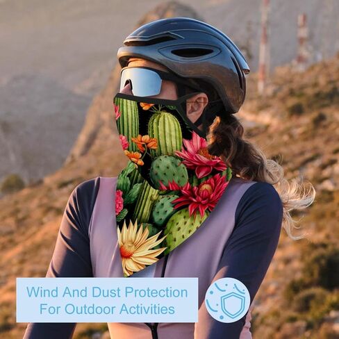 4 Pieces Cooling Neck Gaiter Face Cover for Sun Protection Cactus Face Mask Reflective for Men Women Fishing Cycling Hiking in Saudi Arabia